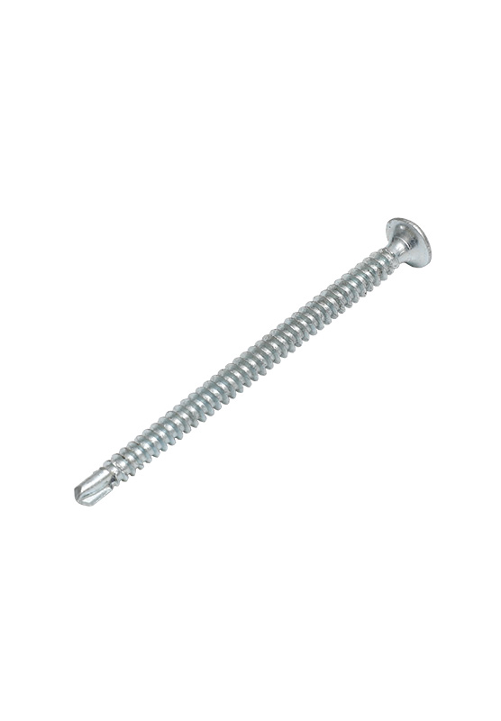 Blue zinc bugle head self drilling screw