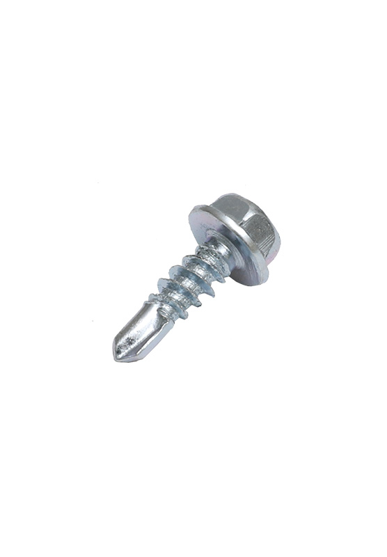 Blue zinc hex washer head self drilling screw