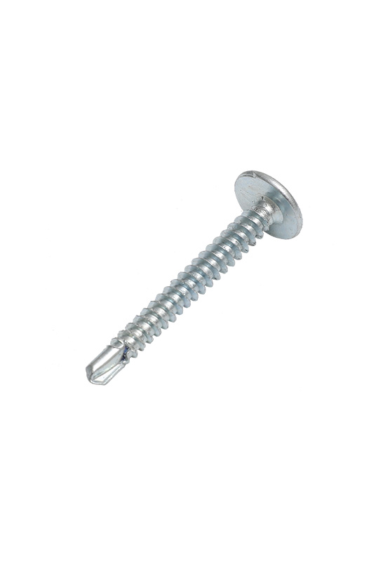 Blue zinc phillips wafer head self drilling screw