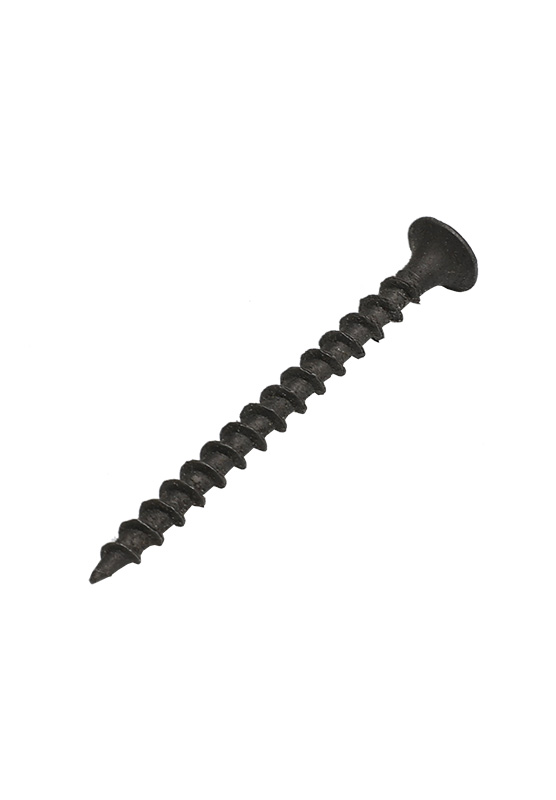 Black coarse phillips bugle head drywall screw